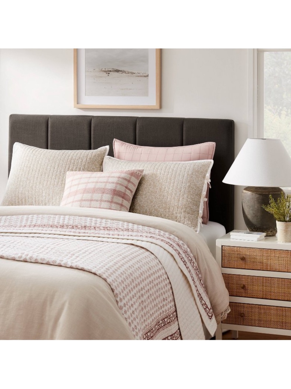 Threshold X Studio McGee Standard Decorative Border Cotton Quilt Shams •2pk•